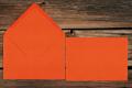 [110422] Briefhüllen 110x156 mm Nassklebend Dunkelorange 120 g/qm